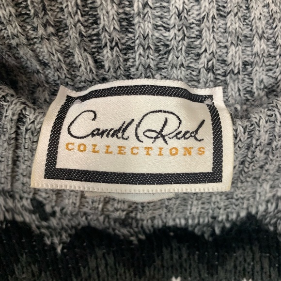 Carol Reed Womens Nordic Snowflake Sweater Mock Neck Ribbed Lg? Cozy Cabincore - Picture 3 of 12